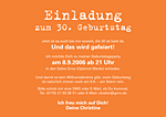 Geburtstagseinladung